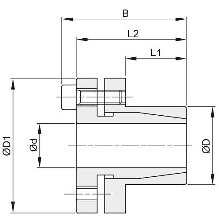 Втулка зажимная BK 30 14x22 (KLTX014) из нержавеющей стали, EMT | ЕМТ