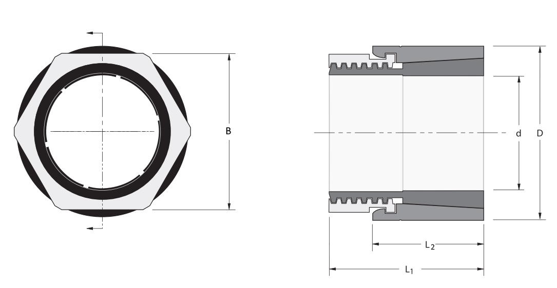 Втулка зажимная MINI KBS 58 48x75, EMT | ЕМТ