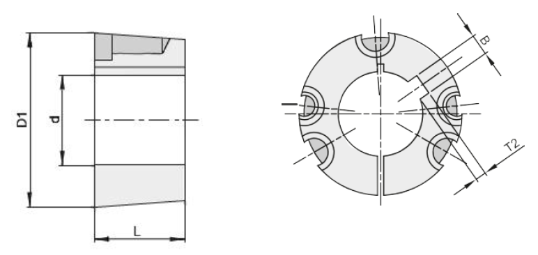 Втулка тапербуш 5040-130 мм, EMT | ЕМТ