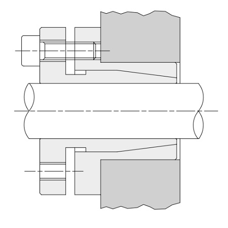 Втулка зажимная BK 30 14x22 (KLTX014) из нержавеющей стали, EMT | ЕМТ