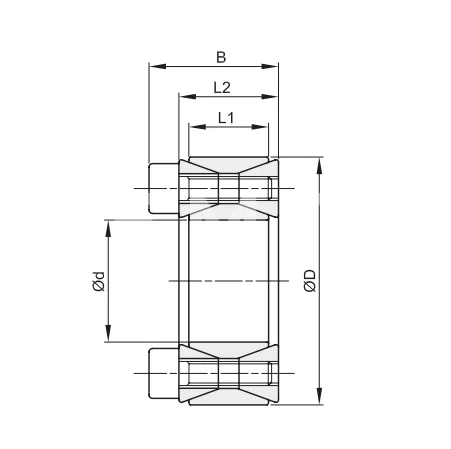 Втулка зажимная BK 40 (RCK 40) 30x55 (KLGG030), EMT | ЕМТ