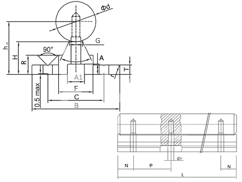 Вал прецизионный хромированный с опорой SBR35, 4010 мм, EMT | ЕМТ