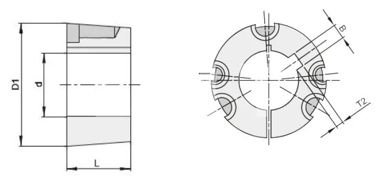 Втулка тапербуш 5050-125 мм, EMT | ЕМТ