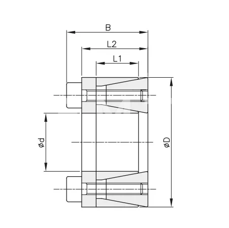 Втулка зажимная BK 45 (RCK 45) 28x50 (KLHH028), EMT | ЕМТ